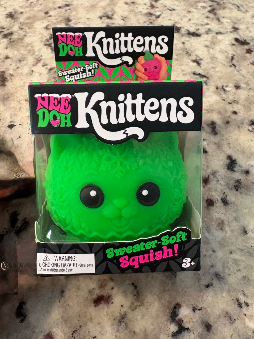NeeDoh Knittens Sweater - NWT - Bright Green